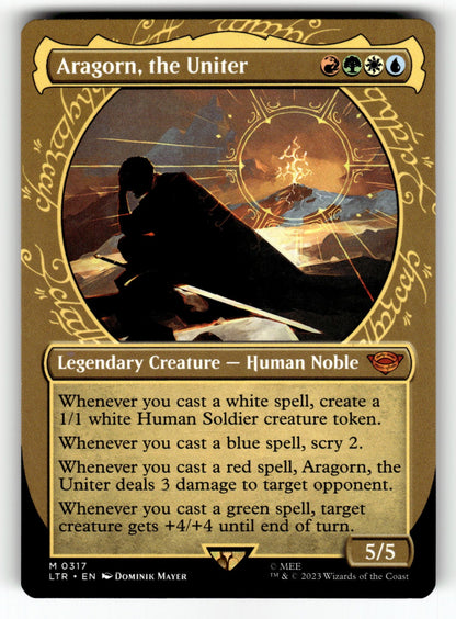 Aragorn, the Uniter (Showcase) – 317 LTR: Universes Beyond: The Lord of the Rings: Tales of Middle-earth M NM