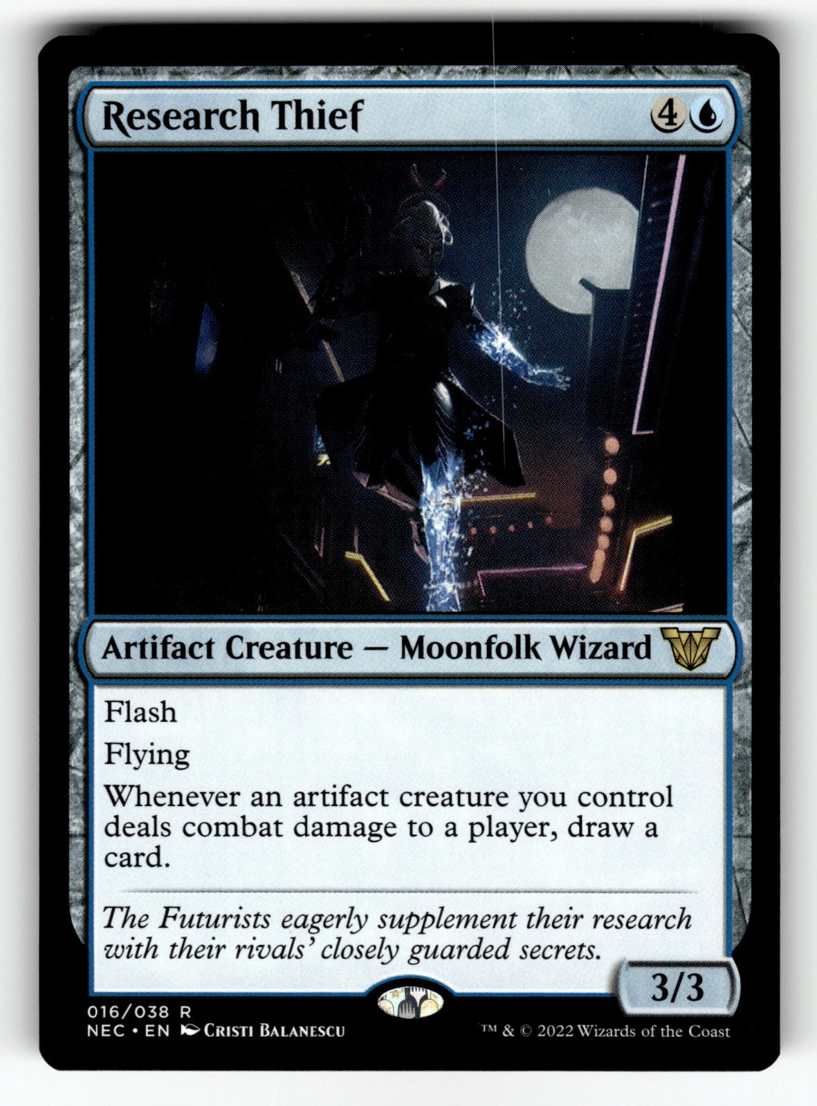 Research Thief – 16 NEC: Commander: Kamigawa: Neon Dynasty R NM