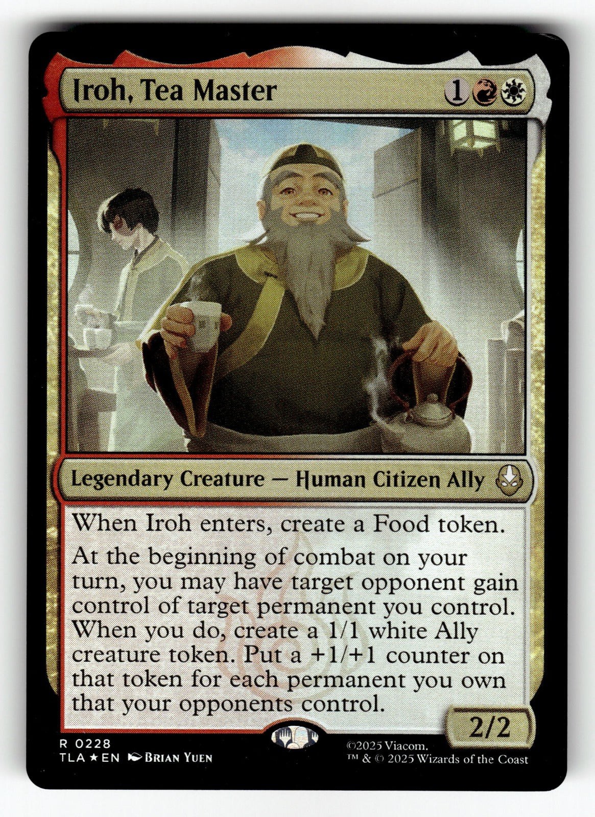 Iroh, Tea Master – 228 TLA: Avatar: The Last Airbender R Foil NM