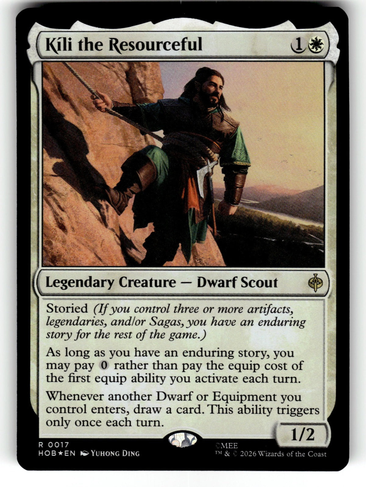 Kili the Resourceful – 17 HOB: The Hobbit R Foil NM