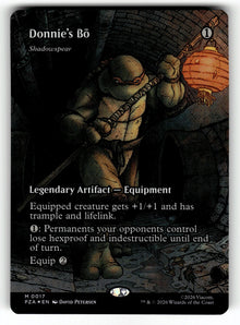 Donnie's Bo - Shadowspear (Borderless) – 17 PZA: Teenage Mutant Ninja Turtles Source Material M Foil LP
