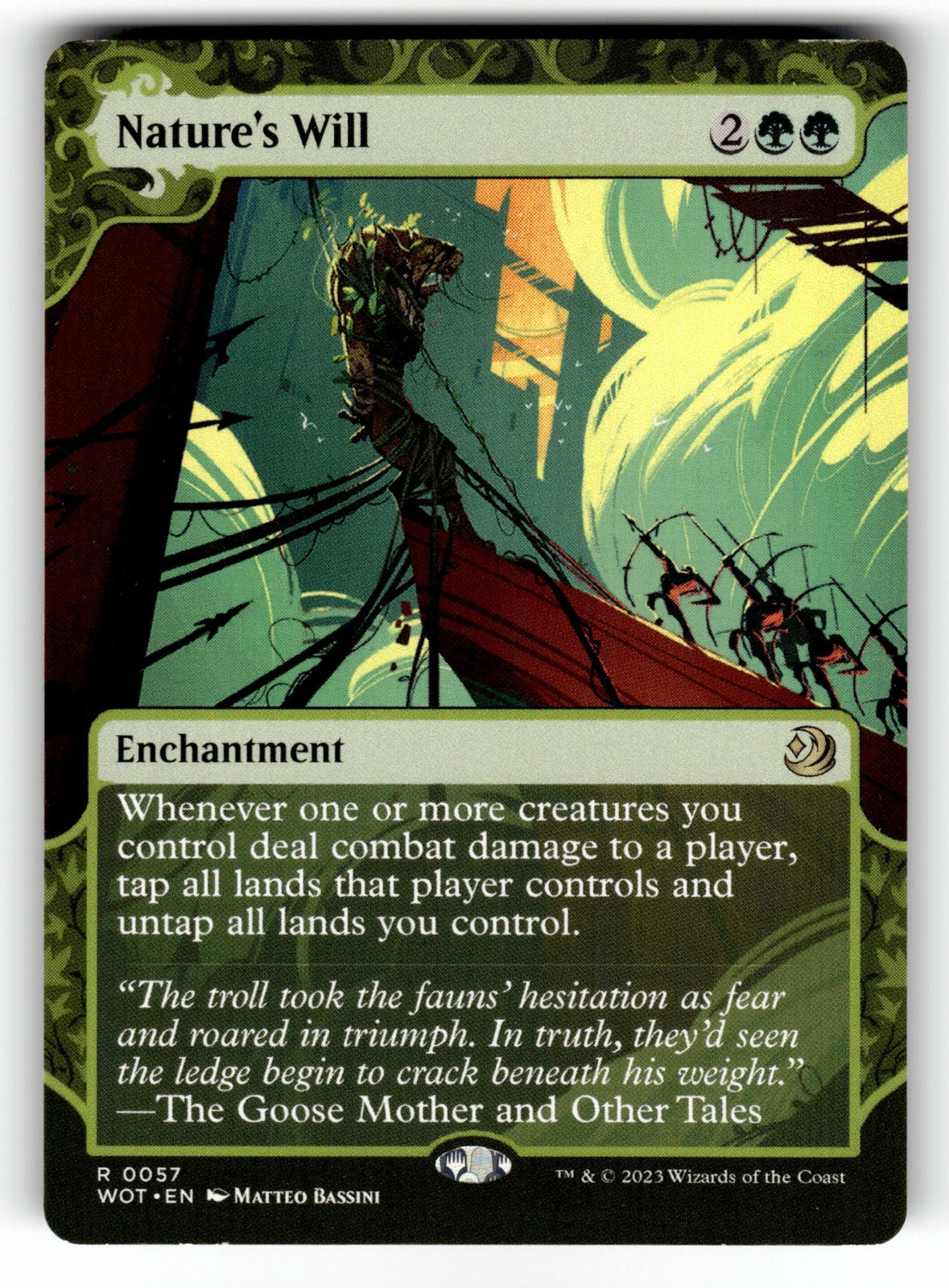 Nature's Will – 57 WOT: Wilds of Eldraine: Enchanting Tales R NM