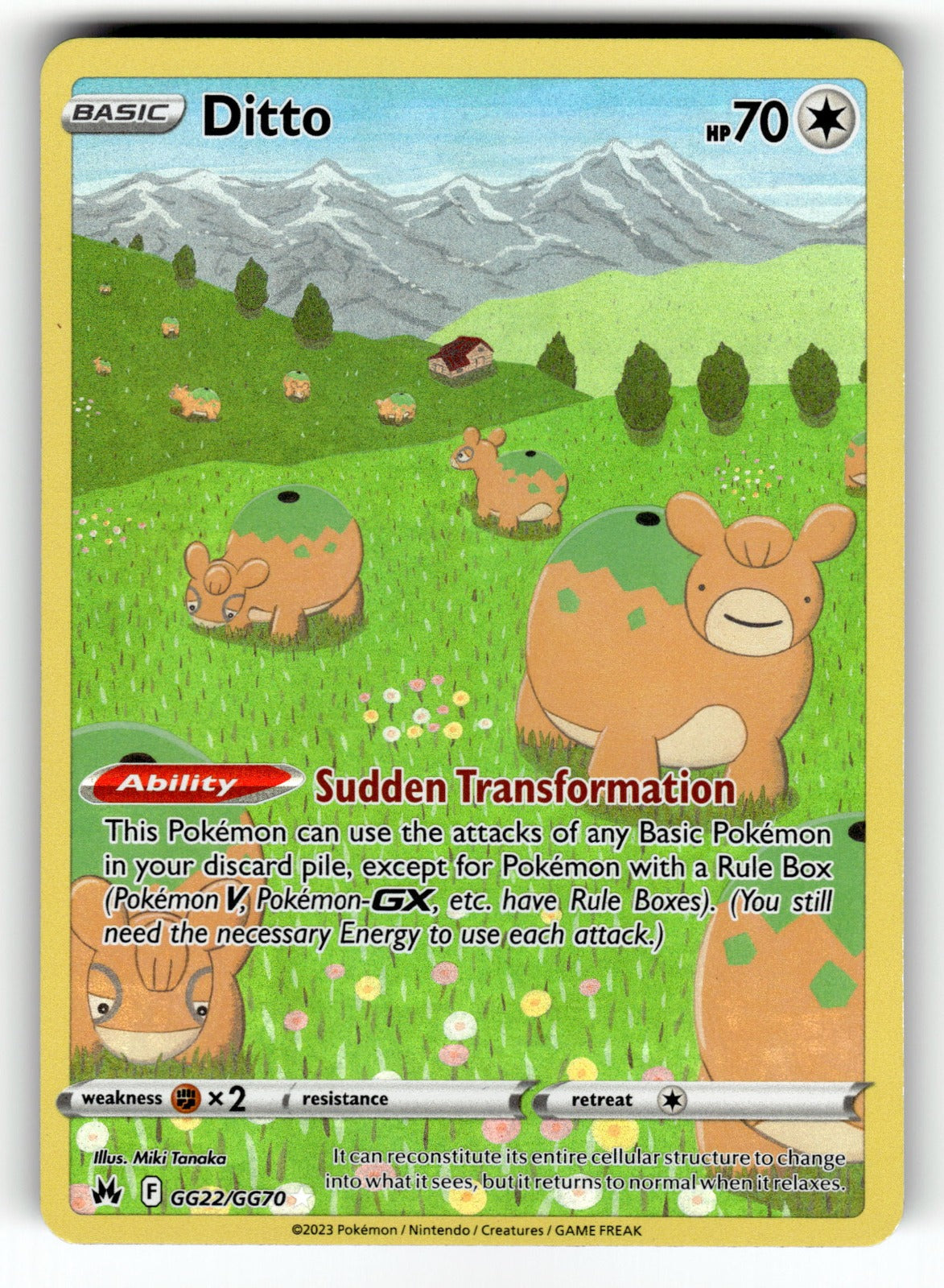 Ditto - GG22/GG70 CRZ:GG: SWSH: Crown Zenith: Galarian Gallery Ultra Rare Holo NM