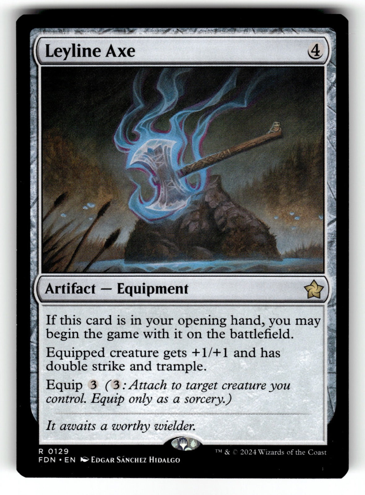 Leyline Axe – 129 FDN: Foundations R NM