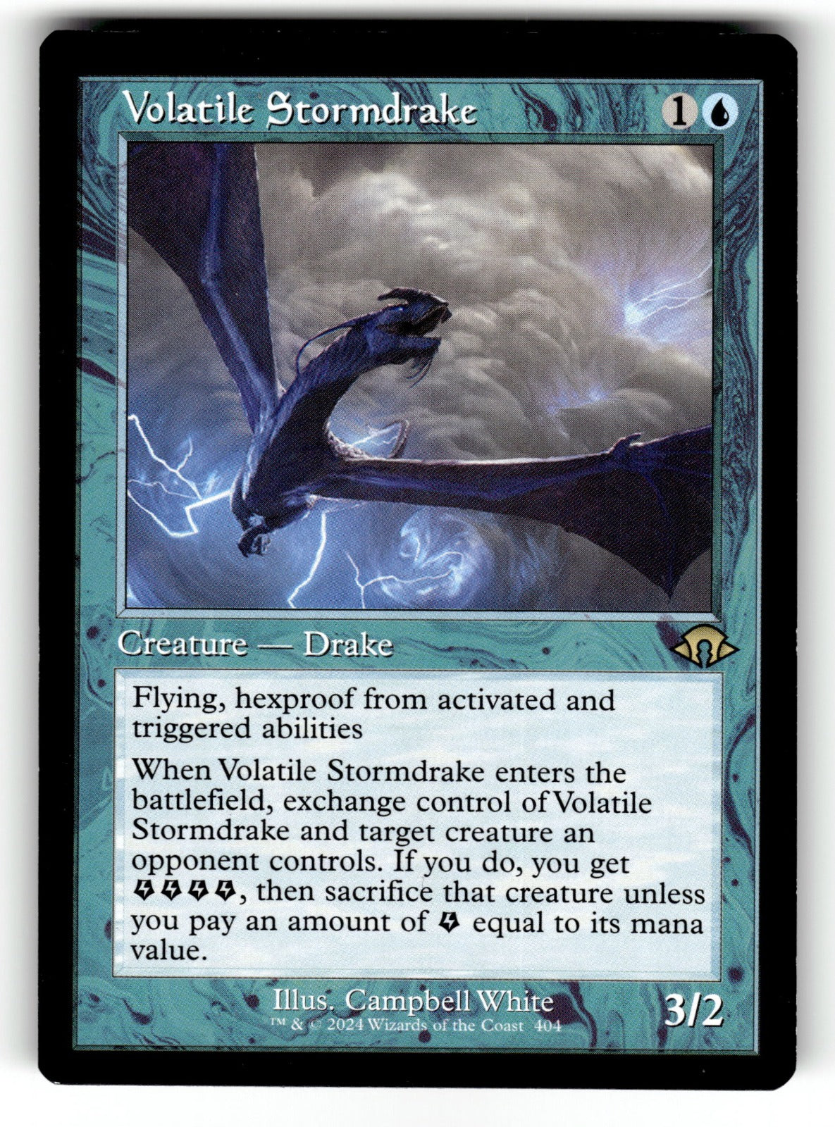 Volatile Stormdrake (Retro Frame) – 404 MH3: Modern Horizons 3 R NM