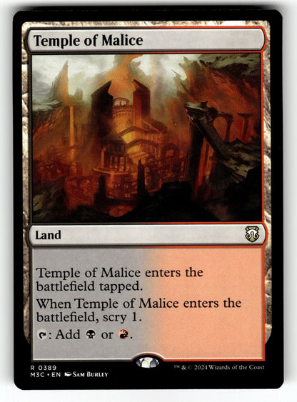 Temple of Malice – 389 M3C: Commander: Modern Horizons 3 R NM