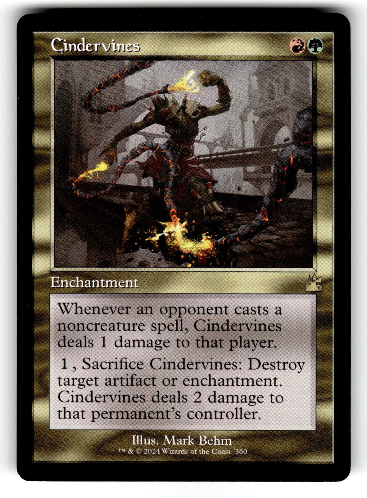 Cindervines (Retro Frame) – 360 RVR: Ravnica Remastered R NM