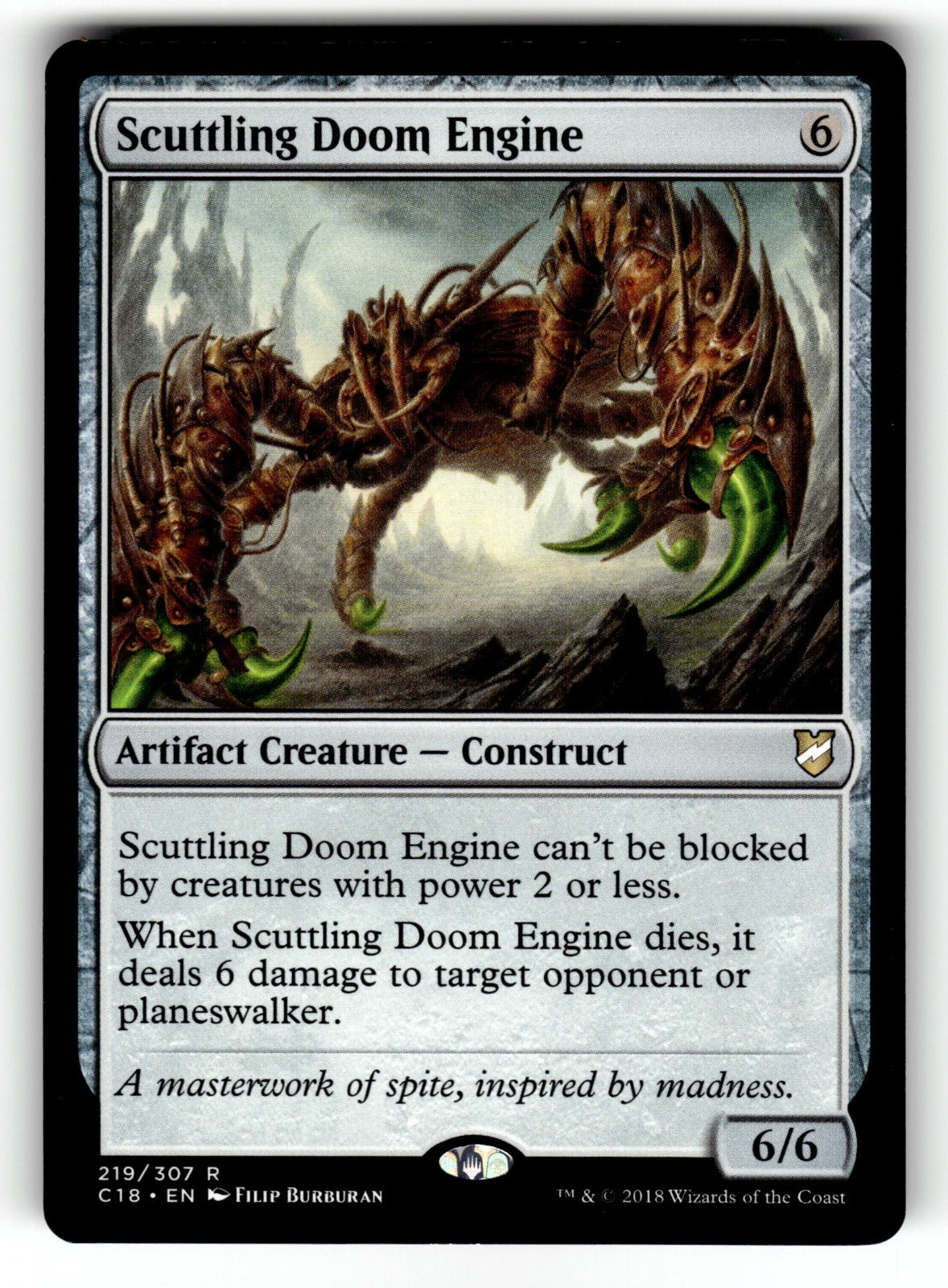 Scuttling Doom Engine – 219 C18: Commander 2018 R NM