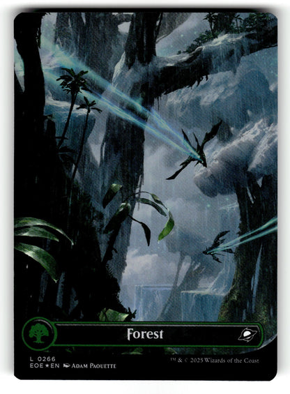 Forest (0266) (Borderless) – 266 EOE: Edge of Eternities L Foil NM