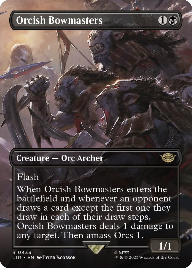 Orcish Bowmasters (Borderless) – 433 LTR: Universes Beyond: The Lord of the Rings: Tales of Middle-earth R NM