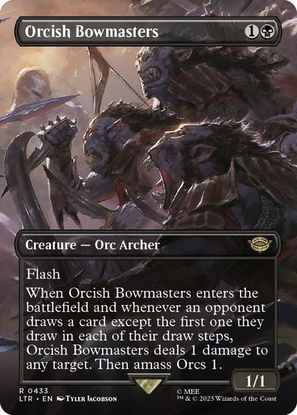 Orcish Bowmasters (Borderless) – 433 LTR: Universes Beyond: The Lord of the Rings: Tales of Middle-earth R NM