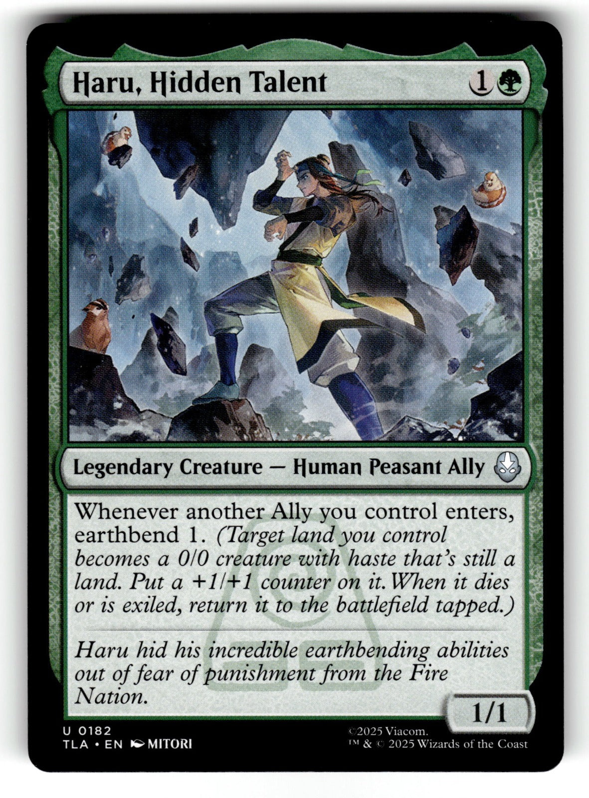 Haru, Hidden Talent – 182 TLA: Avatar: The Last Airbender U NM