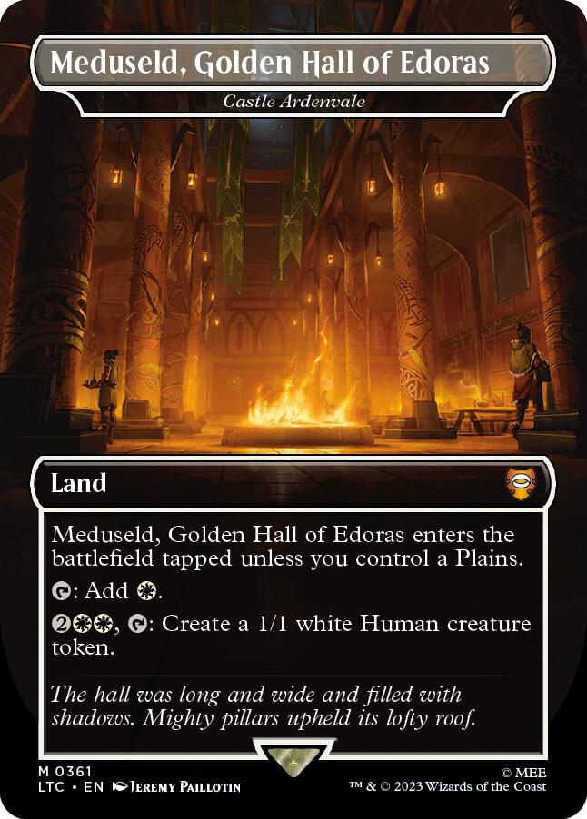 Meduseld, Golden Hall of Edoras - Castle Ardenvale (Borderless) – 361 LTC: Commander: The Lord of the Rings: Tales of Middle-earth M Foil NM
