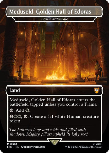 Meduseld, Golden Hall of Edoras - Castle Ardenvale (Borderless) – 361 LTC: Commander: The Lord of the Rings: Tales of Middle-earth M Foil NM