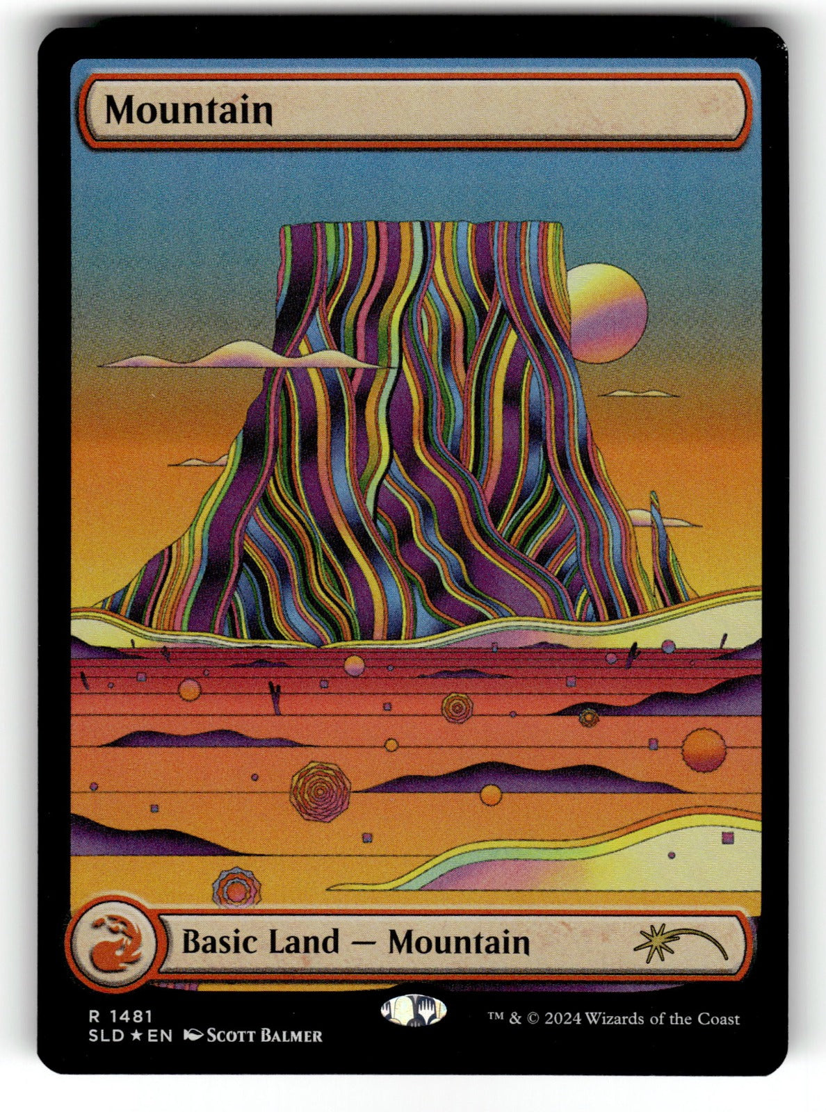 Mountain (Rainbow Foil) – 1481 SLD: Secret Lair Drop Series R Foil LP