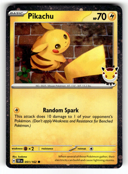 Pikachu (Pokemon Day 2026) – 051/162 MCAP: Miscellaneous Cards & Products Common Holo NM