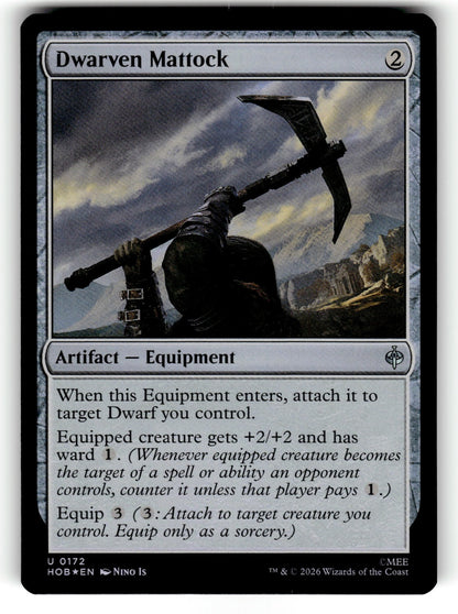 Dwarven Mattock – 172 HOB: The Hobbit U Foil NM