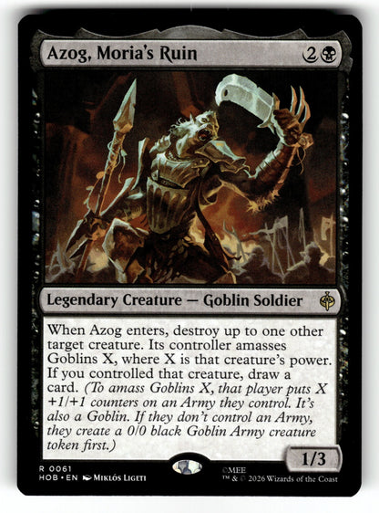 Azog, Moria's Ruin – 61 HOB: The Hobbit R NM