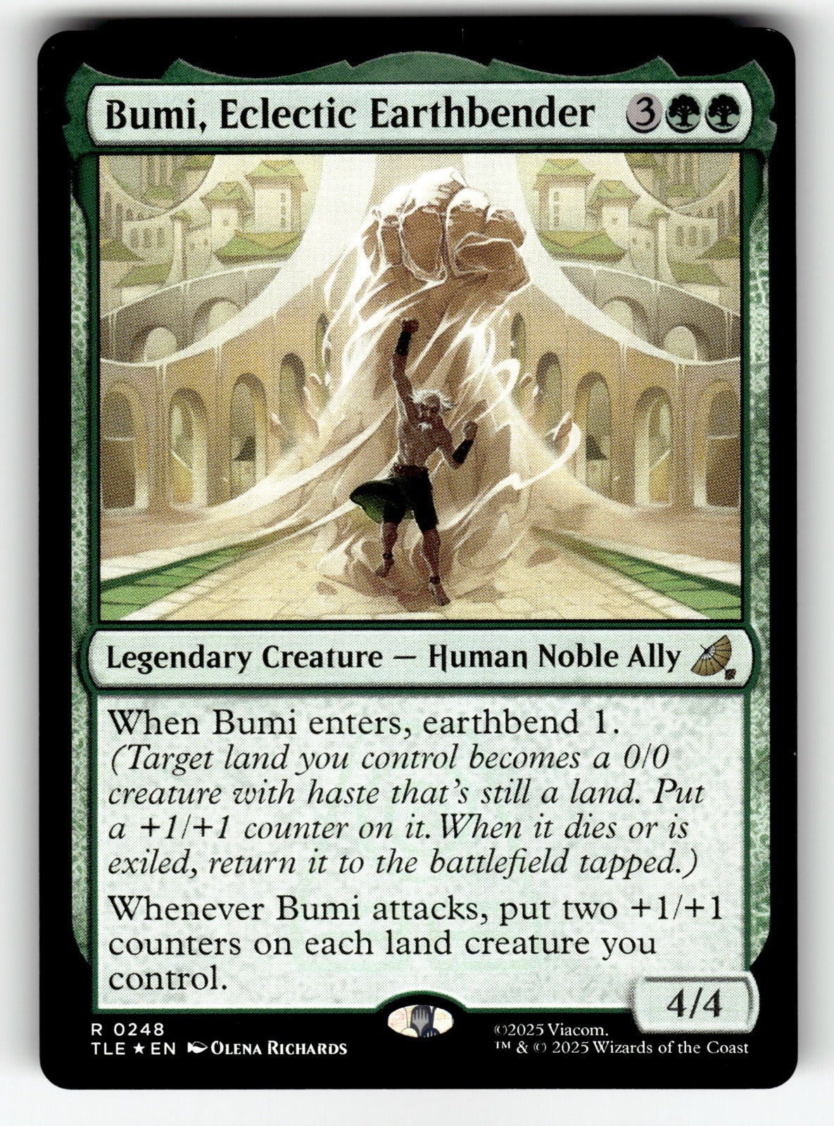 Bumi, Eclectic Earthbender – 248 TLE: Avatar: The Last Airbender: Eternal-Legal R Foil NM