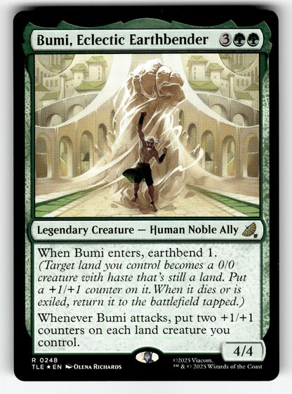Bumi, Eclectic Earthbender – 248 TLE: Avatar: The Last Airbender: Eternal-Legal R Foil NM