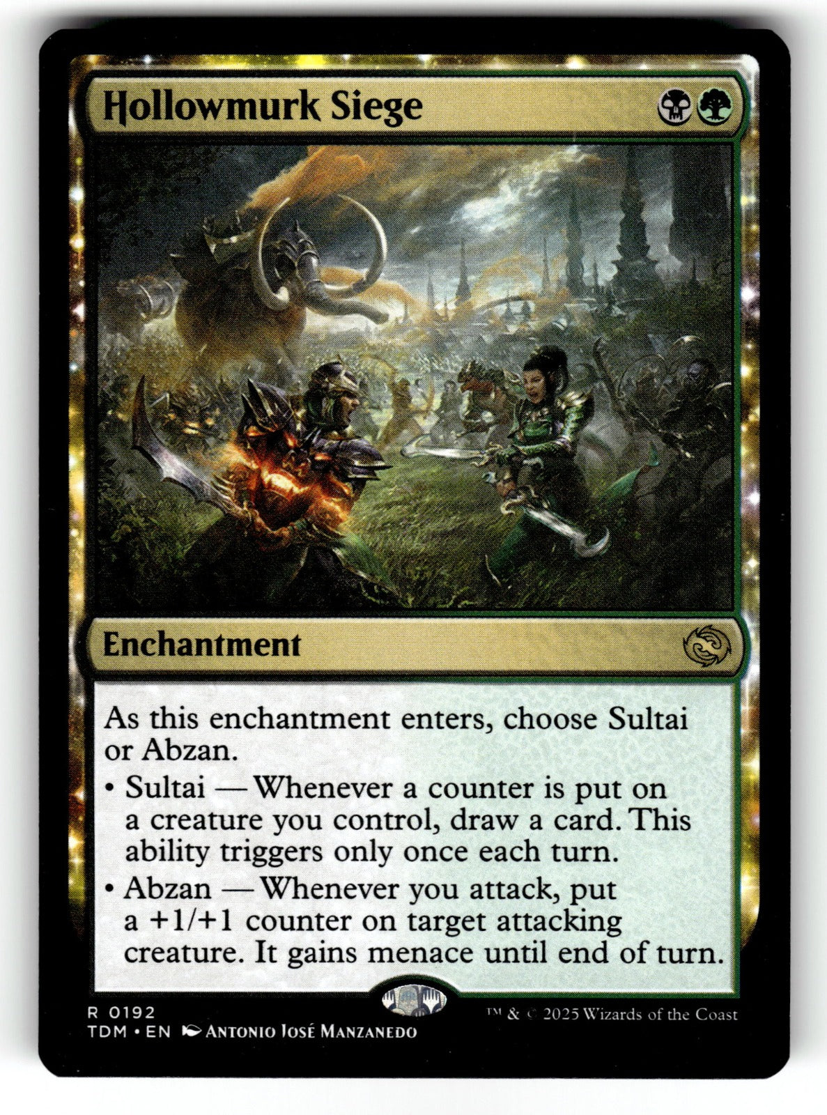 Hollowmurk Siege – 192 TDM: Tarkir: Dragonstorm R NM