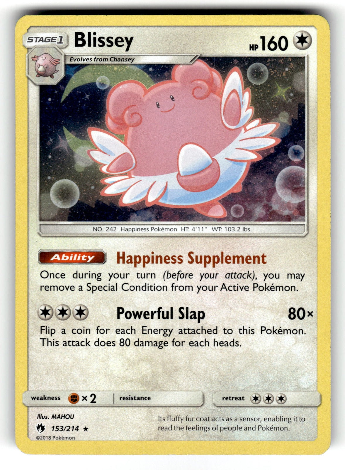Blissey (Cosmos Holo) – 153/214 MCAP: Miscellaneous Cards & Products Promo Holo LP