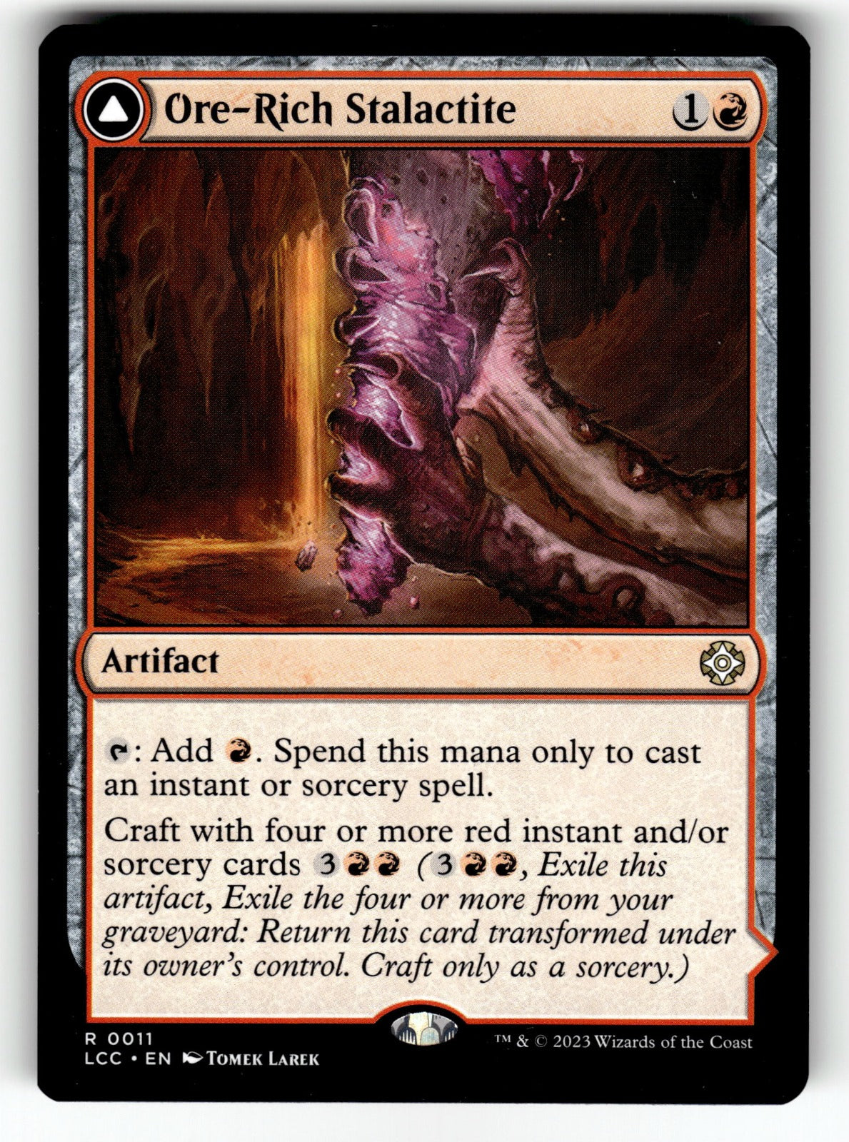 Ore-Rich Stalactite – 11 LCC: Commander: The Lost Caverns of Ixalan R NM