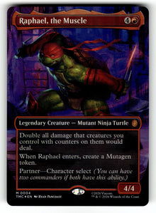 Raphael, the Muscle (0004) (Borderless) – 4 TMC: Commander: Teenage Mutant Ninja Turtles M Foil NM