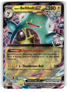 Iono's Bellibolt ex – 070/217 ASC: ME: Ascended Heroes Double Rare Holo NM