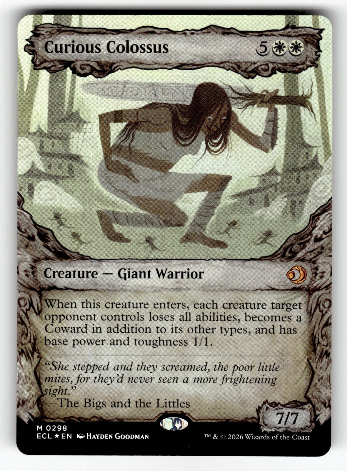Curious Colossus (Showcase) – 298 ECL: Lorwyn Eclipsed M Foil NM