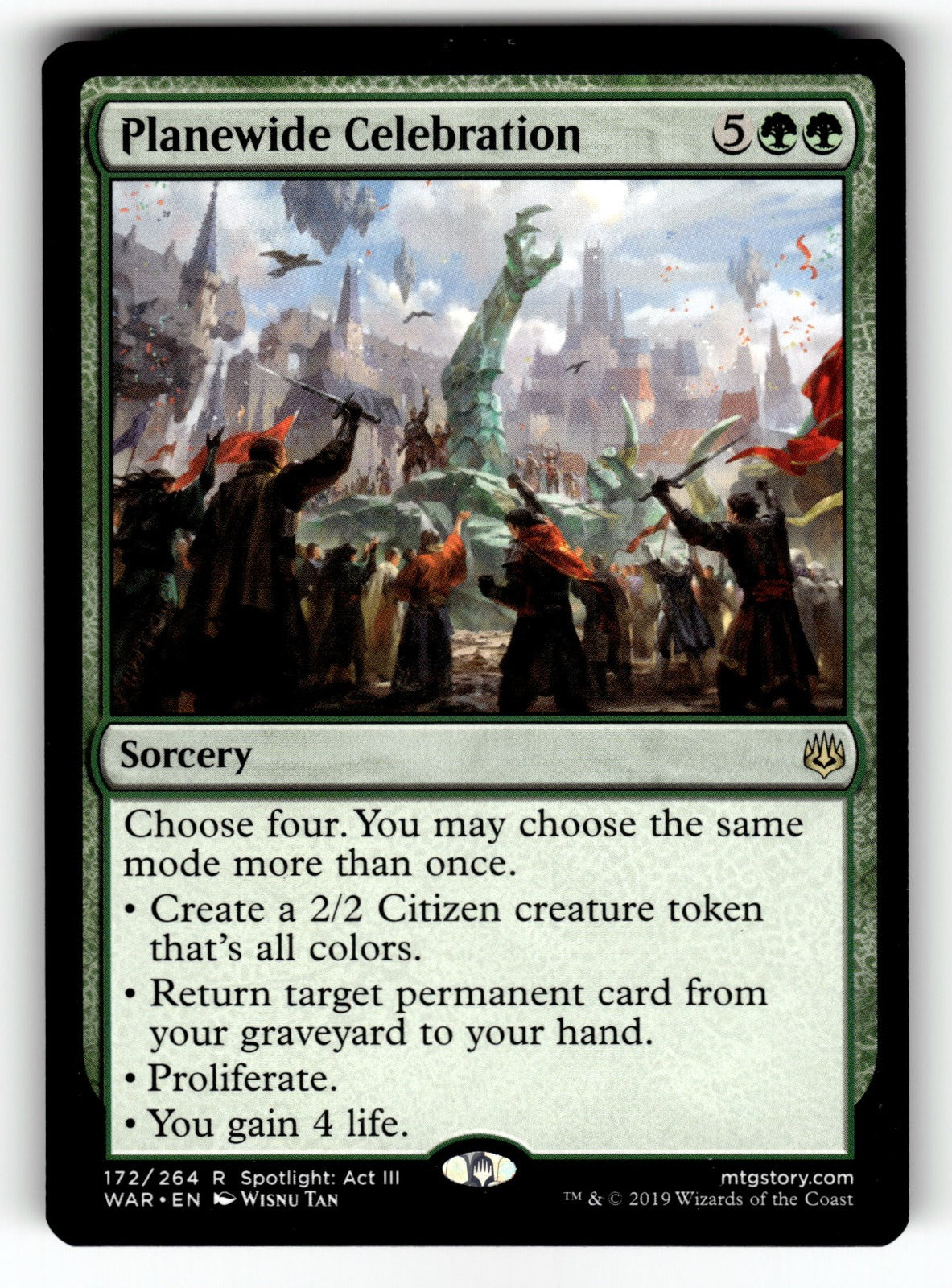 Planewide Celebration – 172 WAR: War of the Spark R LP