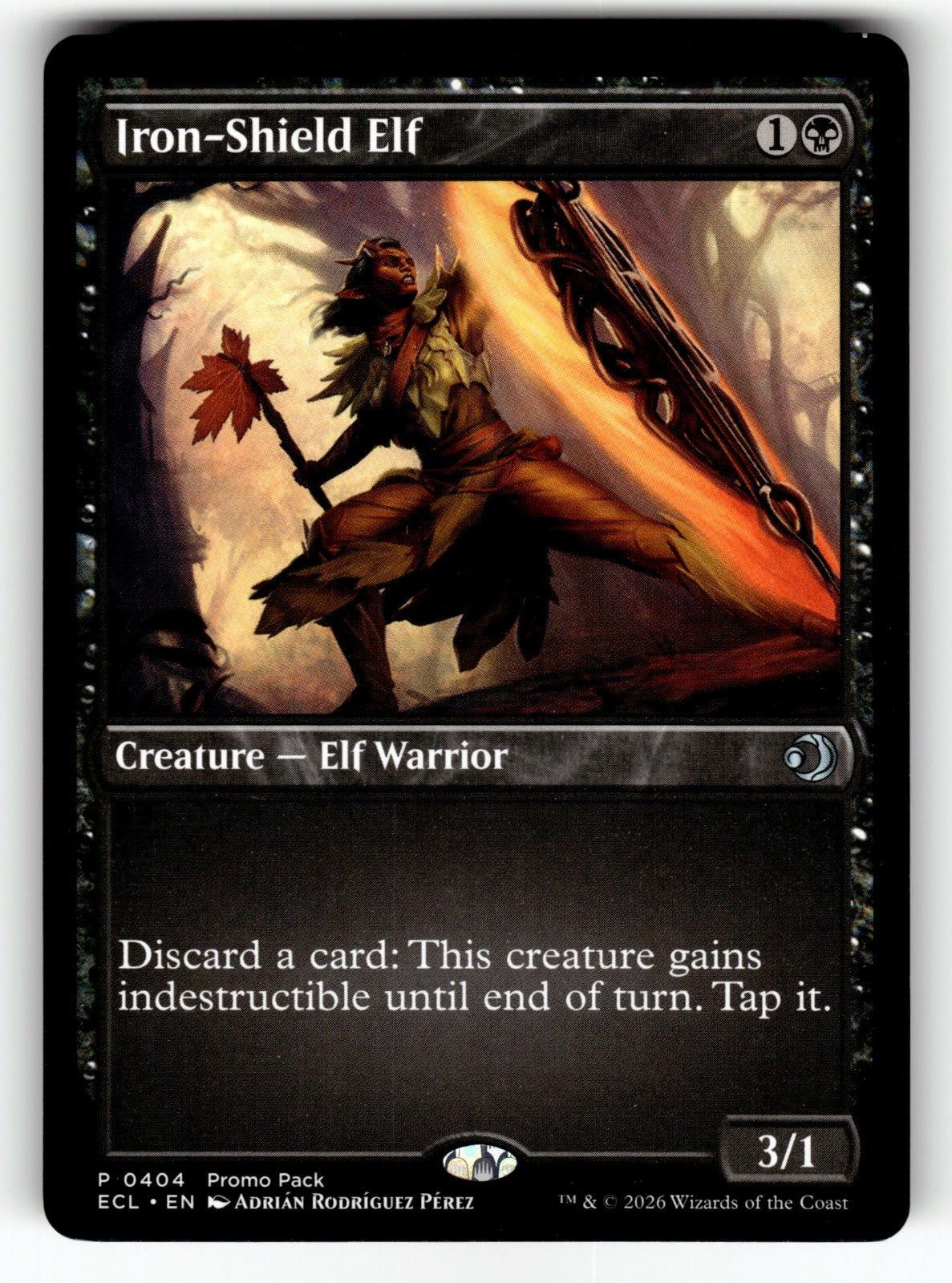 Iron-Shield Elf – 404 PPECL: Promo Pack: Lorwyn Eclipsed P NM