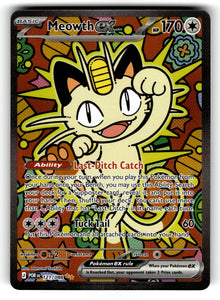 Meowth ex – 121/088 POR: ME03: Perfect Order Special Illustration Rare Holo NM
