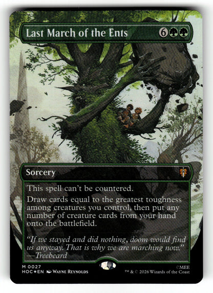 Last March of the Ents (Borderless) – 27 HOC: The Hobbit: Eternal-Legal M Foil LP