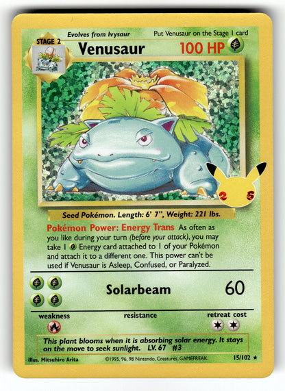 Venusaur – 15/102 CCC: Celebrations: Classic Collection Classic Collection Holo NM