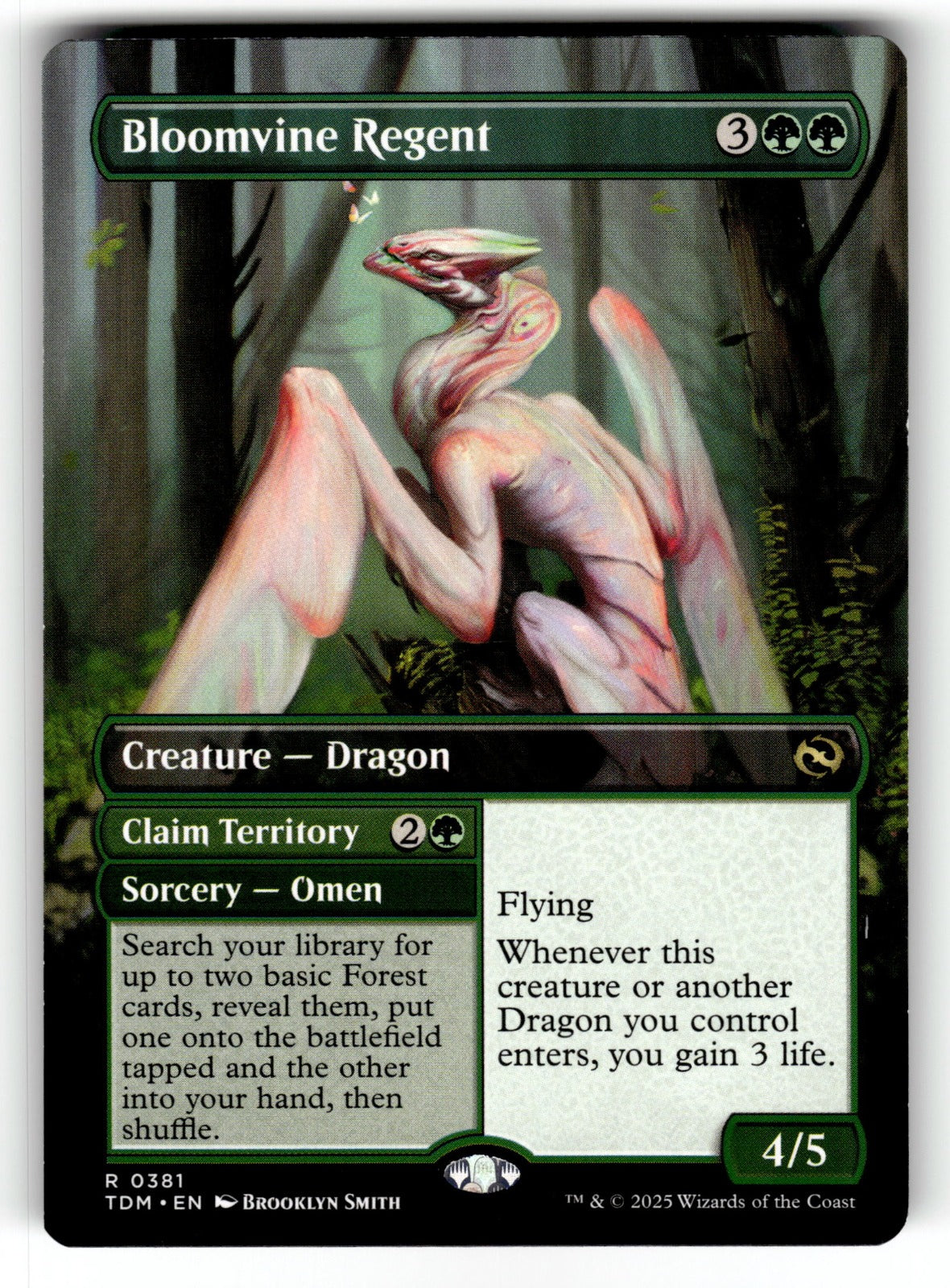 Bloomvine Regent (Borderless) – 381 TDM: Tarkir: Dragonstorm R NM