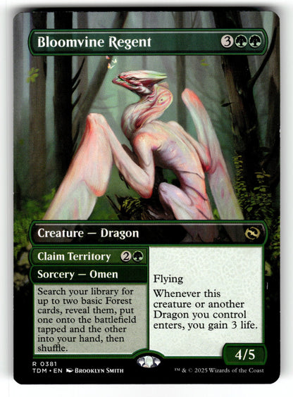 Bloomvine Regent (Borderless) – 381 TDM: Tarkir: Dragonstorm R NM