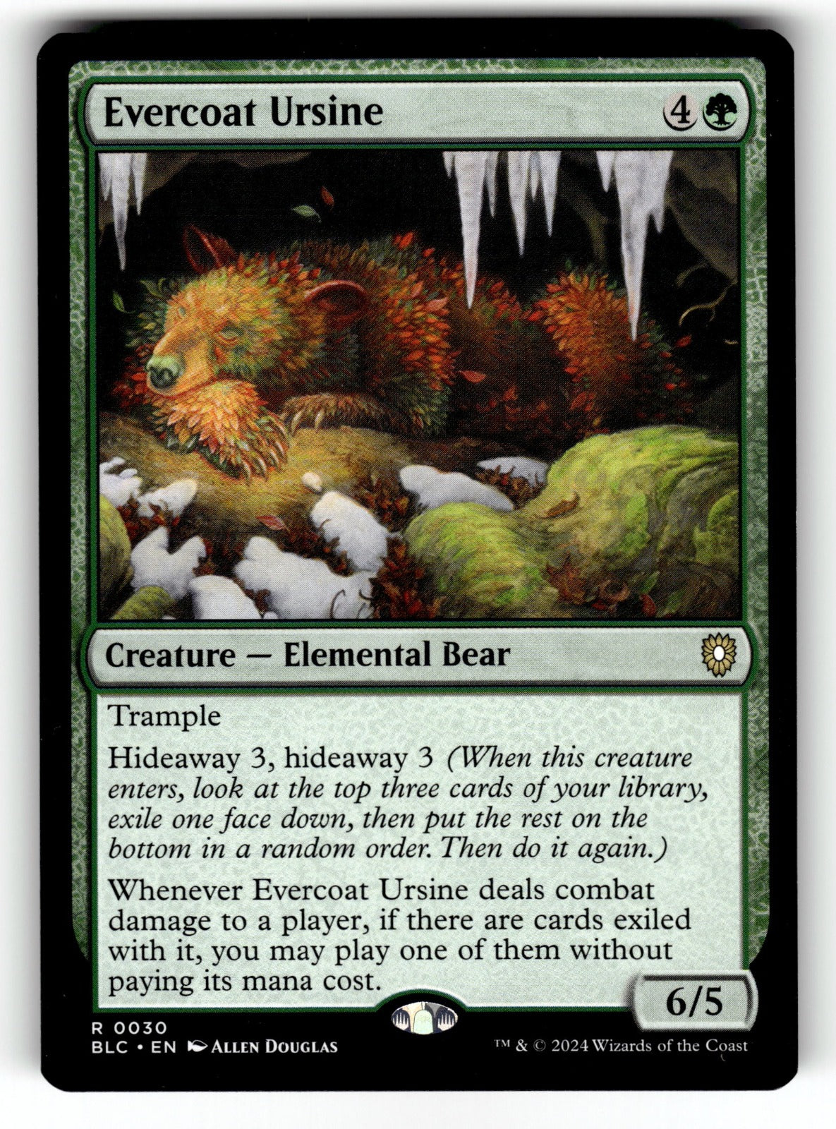 Evercoat Ursine – 30 BLC: Commander: Bloomburrow R LP