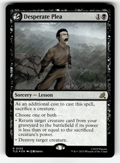 Desperate Plea – 103 TLE: Avatar: The Last Airbender: Eternal-Legal R Foil NM