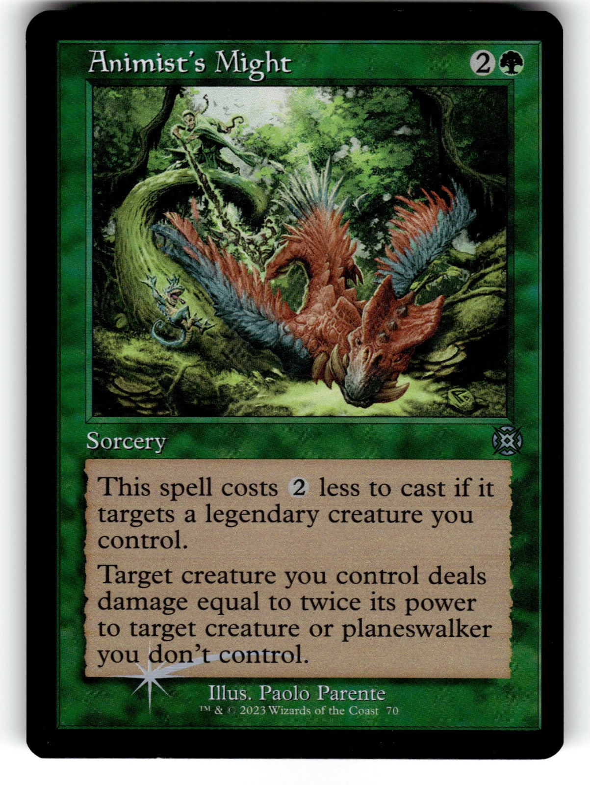Animist's Might (Retro Frame) – 70 MAT: March of the Machine: The Aftermath U Foil NM