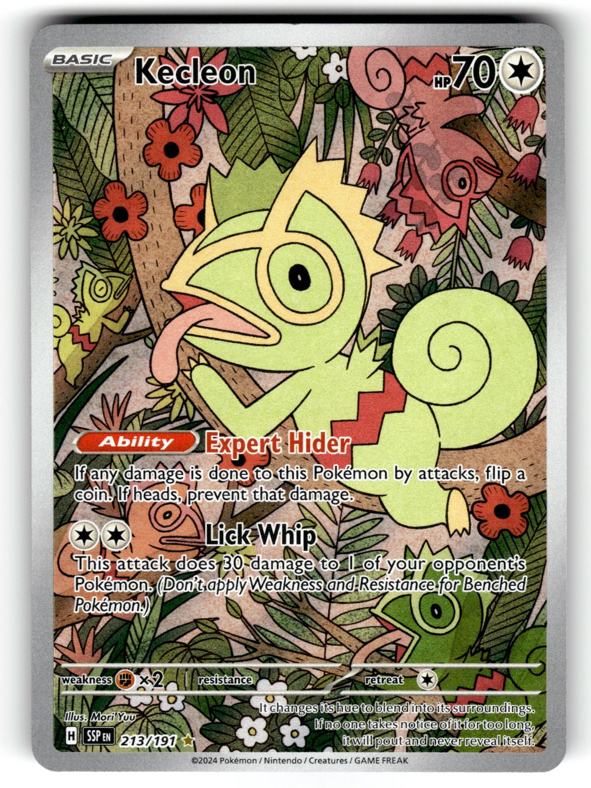 Kecleon – 213/191 SSP: SV08: Surging Sparks Illustration Rare HoloNM
