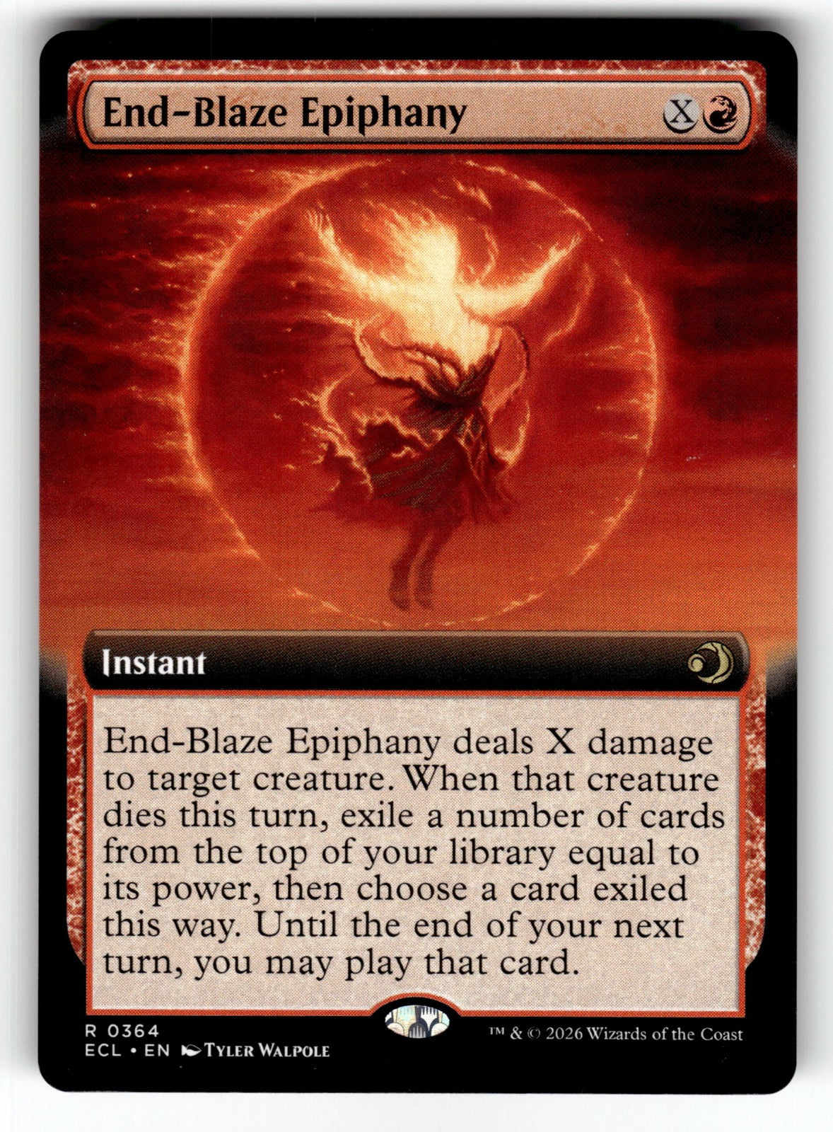 End-Blaze Epiphany (Extended Art) – 364 ECL: Lorwyn Eclipsed R NM