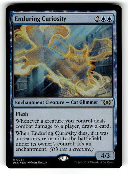 Enduring Curiosity – 51 DSK: Duskmourn: House of Horror R Foil NM