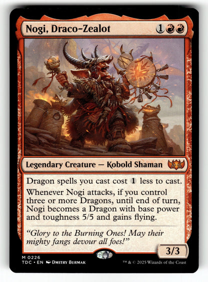 Nogi, Draco-Zealot – 226 TDC: Commander: Tarkir: Dragonstorm M NM