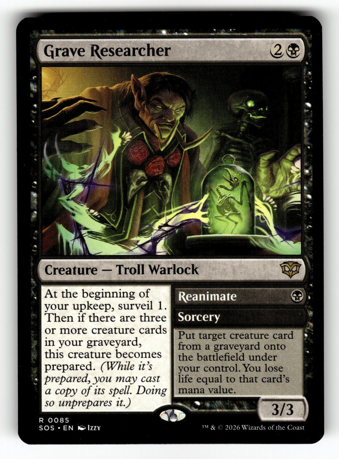 Grave Researcher – 85 SOS: Secrets of Strixhaven R LP