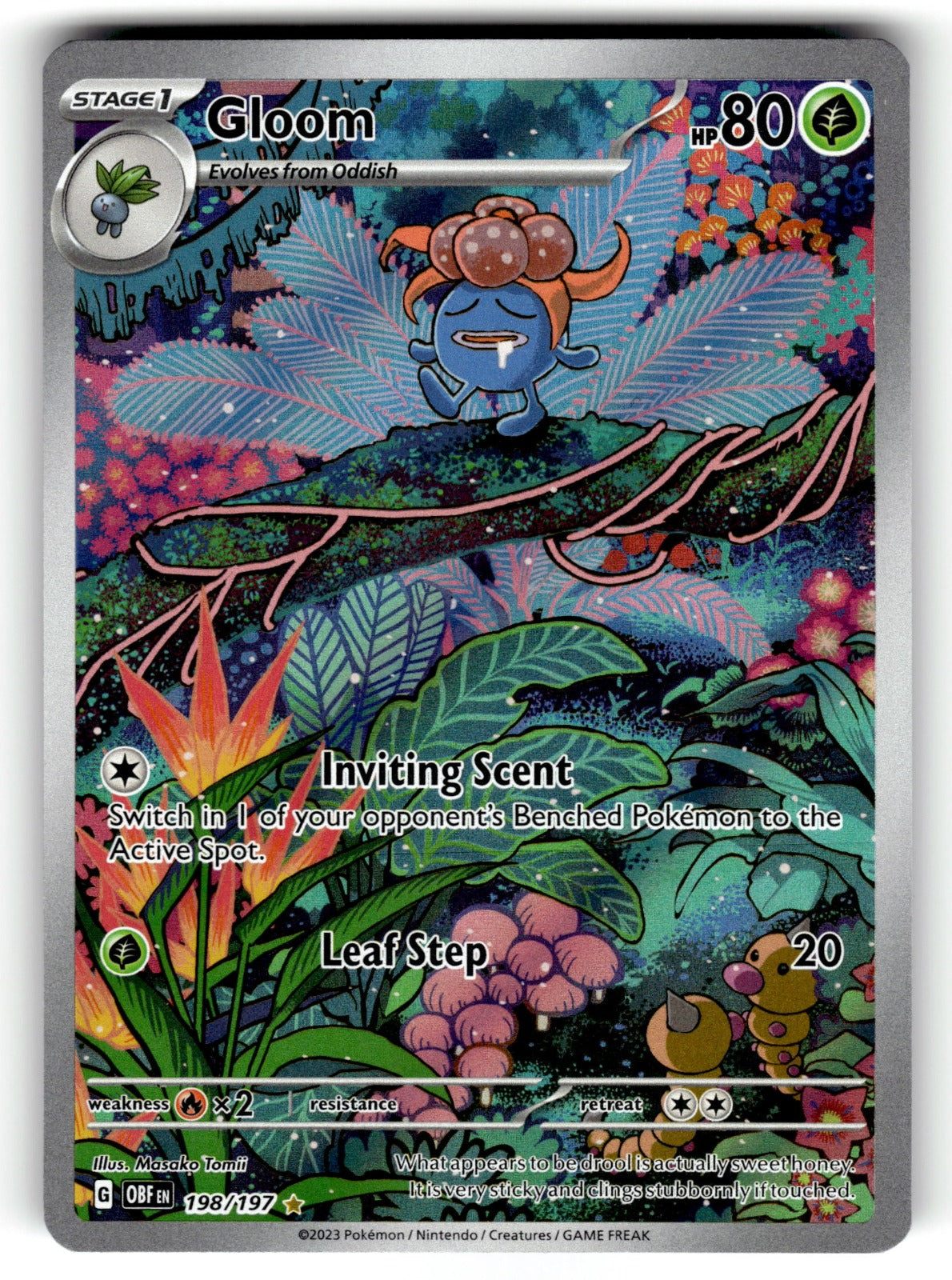 Gloom – 198/197 OBF: SV03: Obsidian Flames Illustration Rare Holo NM