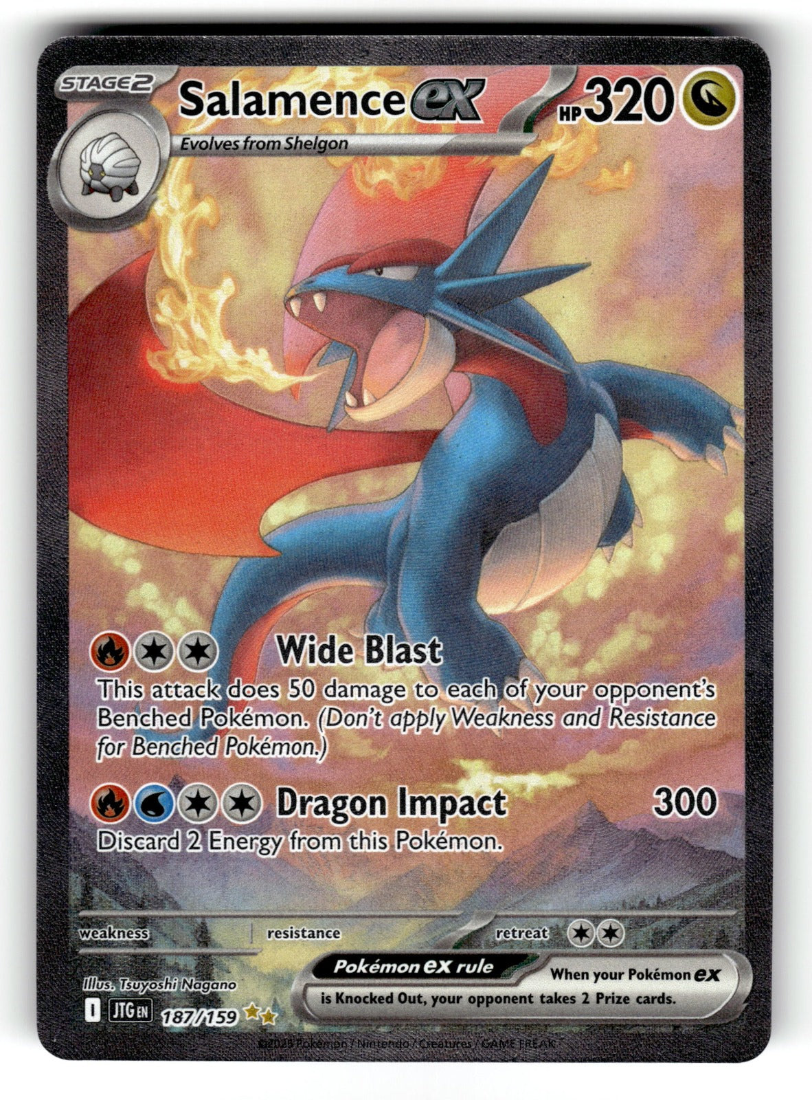 Salamence ex - – 187/159 JTG: SV09: Journey Together Special Illustration Rare Holo NM