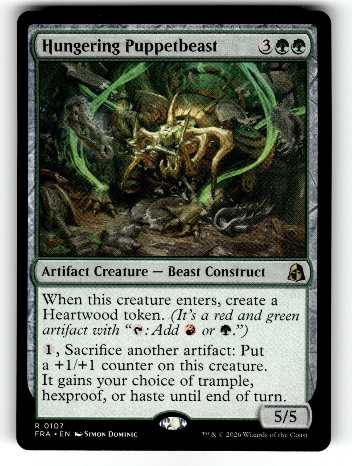 Hungering Puppetbeast – 107 FRA: Reality Fracture R NM