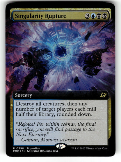 Singularity Rupture (Extended Art) – 398 BABP: Buy-A-Box Promos P Foil NM
