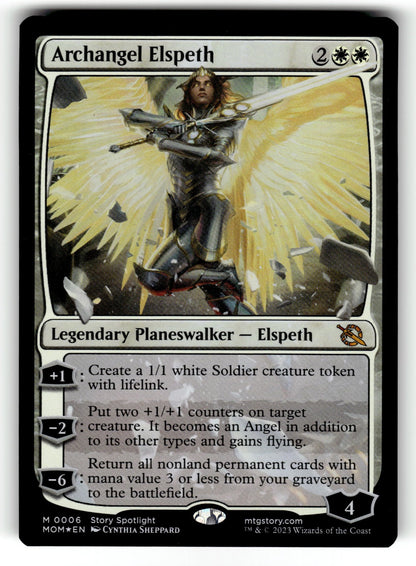 Archangel Elspeth – 6 MOM: March of the Machine M Foil NM